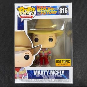 Funko Pop! Movies Marty McFly Cowboy #816 Vinyl Figure Hot Topic